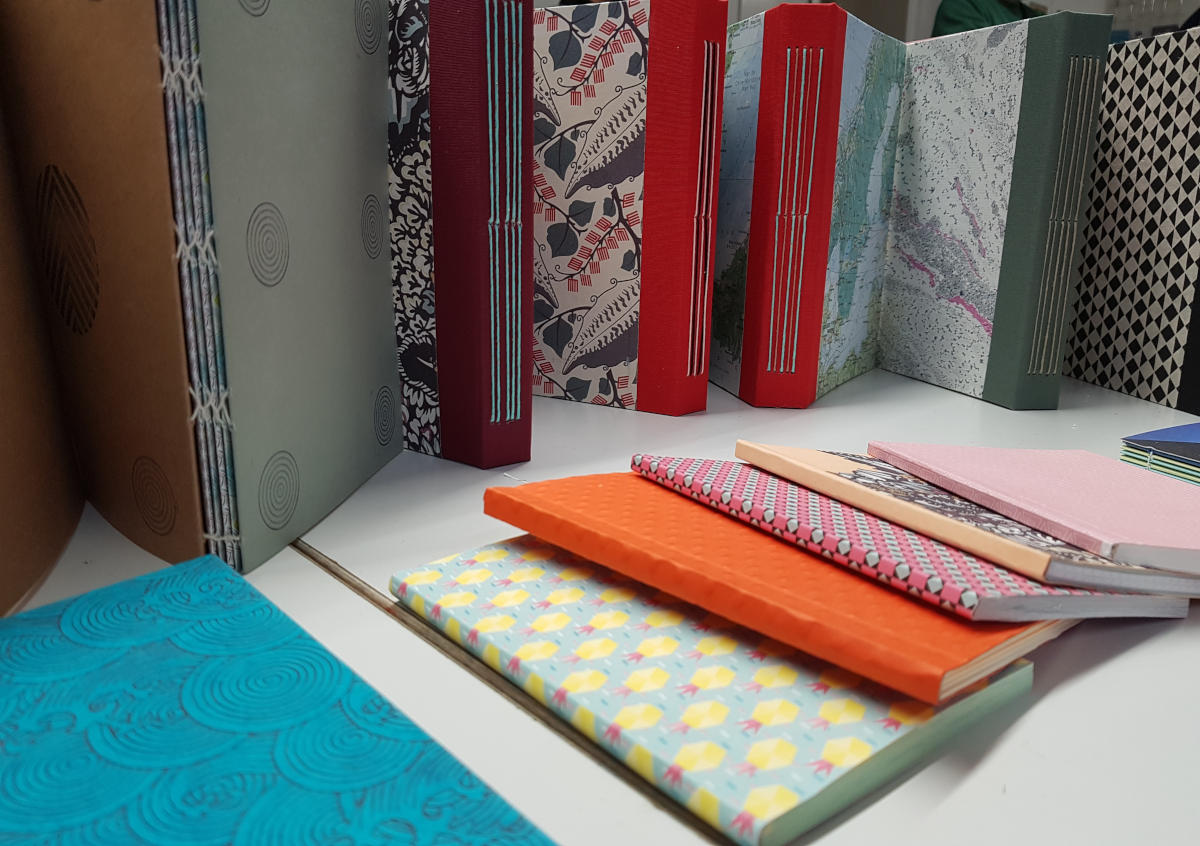 Création de carnets, Stage Les Créateliers